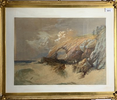 Lot 1011 - English School, 19th Century Wrecking on the...