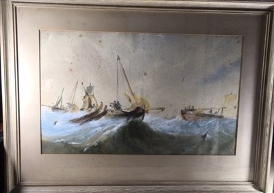 Lot 1013 - English School, 19th Century Pulling in the...
