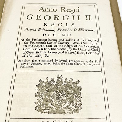 Lot 508 - Three Acts of Parliament.