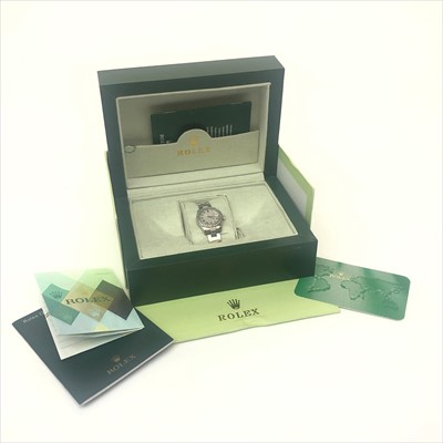 Lot 2660 - A ladies Rolex with white gold and diamond...