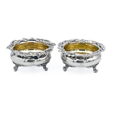 Lot 64 - A good pair of William IV Silver salts by Joseph II & Albert Savory.