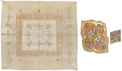 Lot 311 - A large 17th century woolwork panel