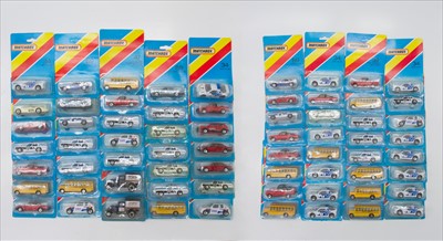 Lot 600E - Matchbox - 81 bubble packed models from the...