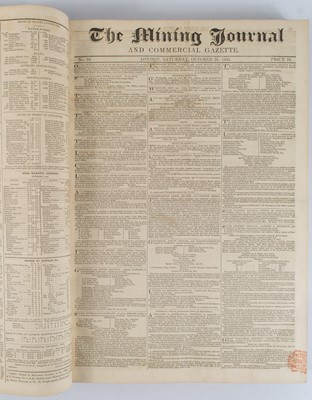 Lot 40 - “THE MINING JOURNAL & COMMERCIAL GAZETTE” conducted by Henry English Esq.