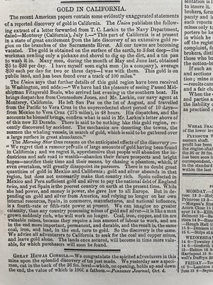 Lot 40 - “THE MINING JOURNAL & COMMERCIAL GAZETTE” conducted by Henry English Esq.