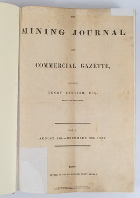 Lot 40 - “THE MINING JOURNAL & COMMERCIAL GAZETTE” conducted by Henry English Esq.