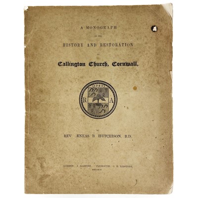 Lot 313 - Rev. Aeneas Barkly Hutchinson