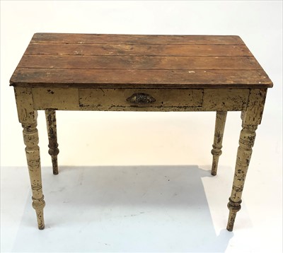 Lot 3305 - A Victorian painted side table, with a single...